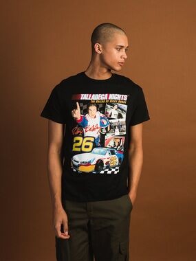 Talladega Nights: The Ballad of Ricky Bobby Graphic Black Racing Tee